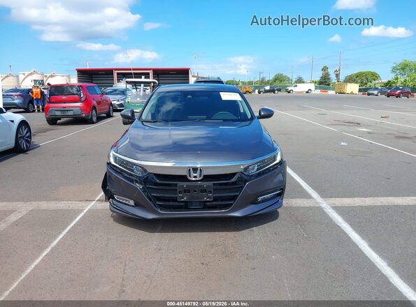 1HGCV3F40KA012657 2019 HONDA ACCORD Gray Вид щитка приладів