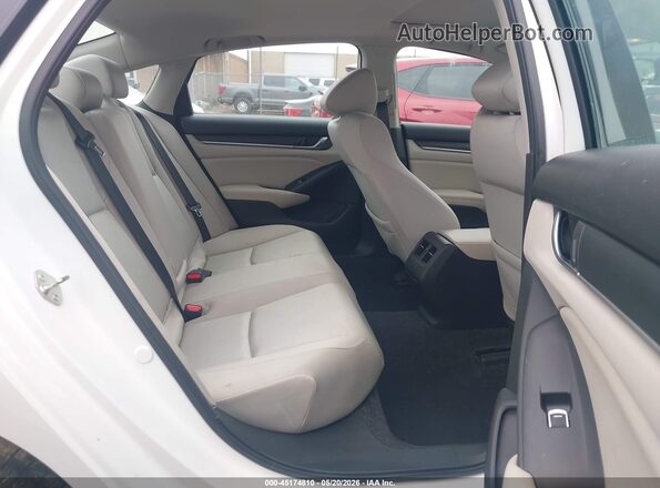 1HGCV3F43LA017661 2020 HONDA ACCORD White Widok naklejki z numerem VIN