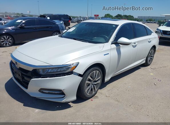 1HGCV3F46KA009181 2019 HONDA ACCORD White Առջևի ձախ երեք քառորդ տեսարան