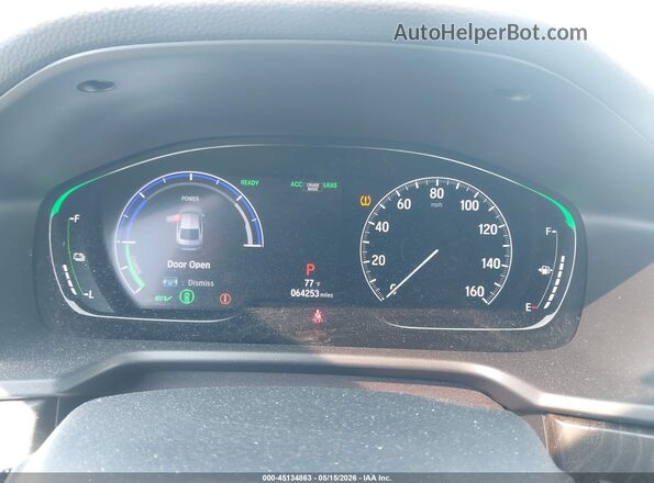 1HGCV3F49LA011573 2020 HONDA ACCORD HYBRID Черный Вид задних сидений