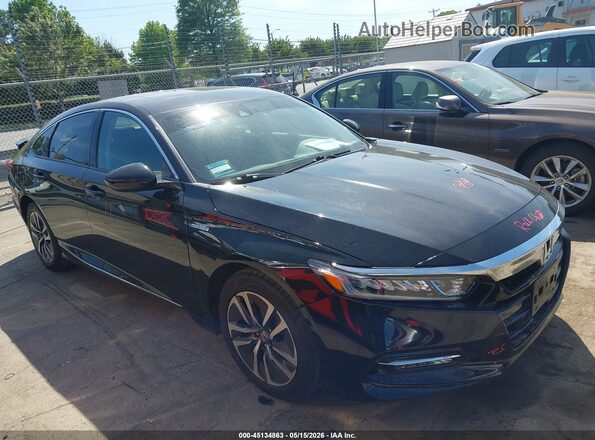 1HGCV3F49LA011573 2020 HONDA ACCORD HYBRID Черный Вид задней части салона