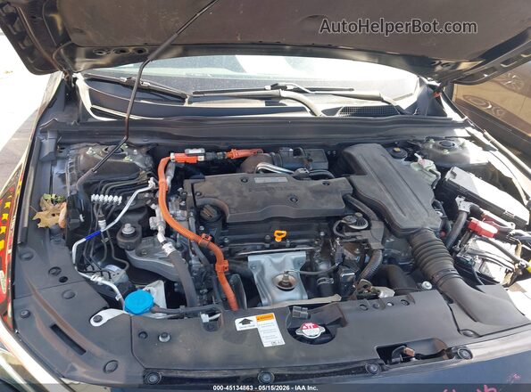 1HGCV3F49LA011573 2020 HONDA ACCORD HYBRID Черный Вид сзади
