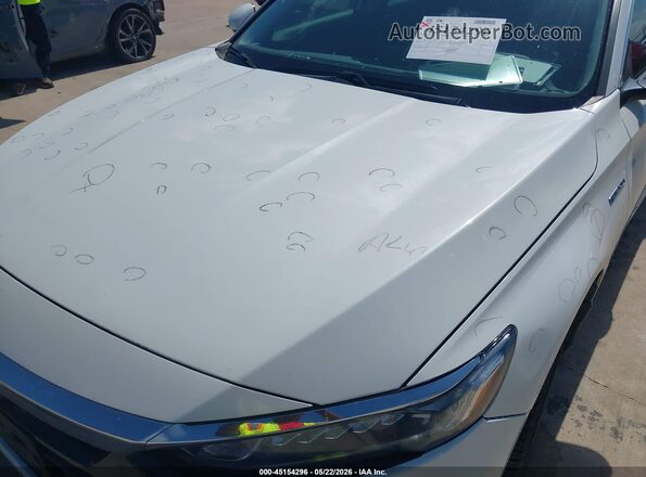 1HGCV3F50KA005703 2019 HONDA ACCORD Белый Вид спереди