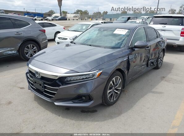 1HGCV3F50NA008914 2022 HONDA ACCORD Gray Vista tres cuartos delantera izquierda