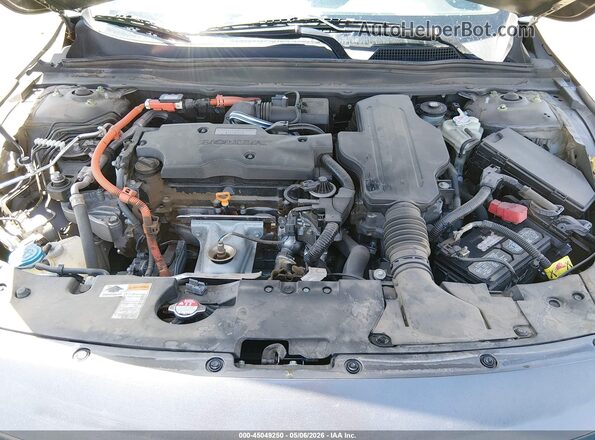 1HGCV3F52LA003050 2020 HONDA ACCORD HYBRID Gray 