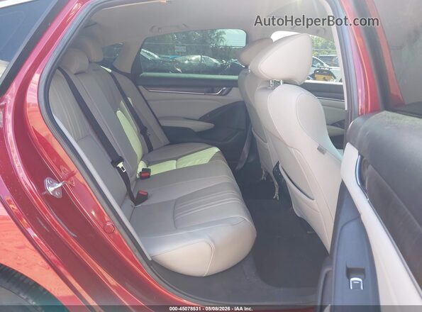 1HGCV3F52NA008252 2022 HONDA ACCORD Burgundy Vista de la etiqueta del VIN