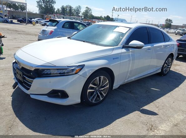 1HGCV3F53MA007674 2021 HONDA ACCORD HYBRID White 