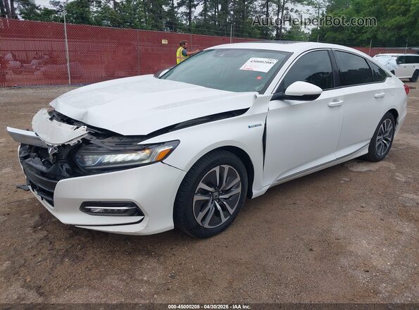 1HGCV3F55JA015447 2018 HONDA ACCORD HYBRID White 