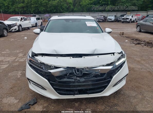1HGCV3F55JA015447 2018 HONDA ACCORD HYBRID White 