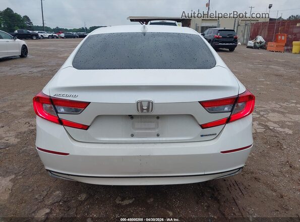 1HGCV3F55JA015447 2018 HONDA ACCORD HYBRID White 