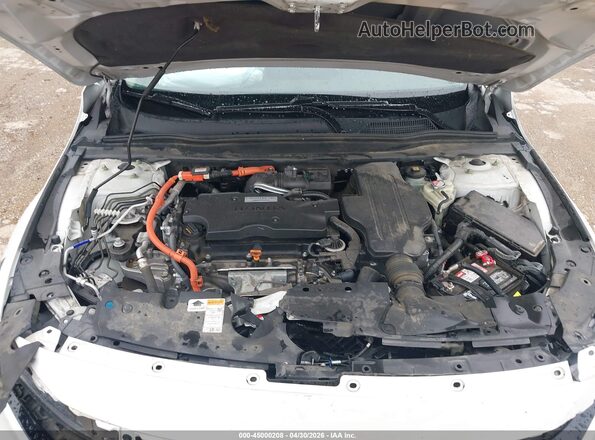 1HGCV3F55JA015447 2018 HONDA ACCORD HYBRID White 