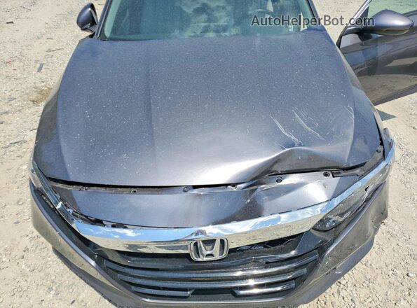 1HGCV3F56KA004376 2019 HONDA ACCORD Gray Սալոնի հետևի տեսք