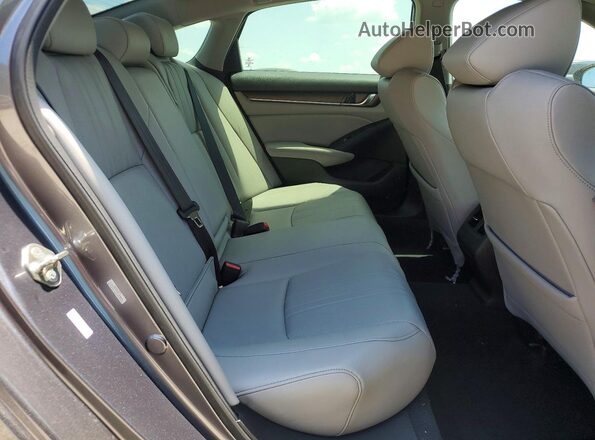 1HGCV3F56KA004376 2019 HONDA ACCORD Gray Հետևի նստատեղերի տեսք