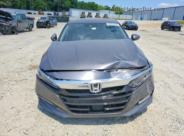 1HGCV3F56KA004376 2019 HONDA ACCORD Gray Դիմացի տեսք