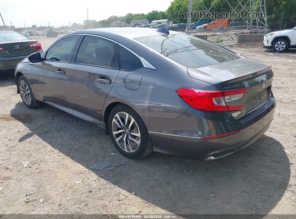 1HGCV3F57KA001289 2019 HONDA ACCORD HYBRID Черный Задняя левая четверть