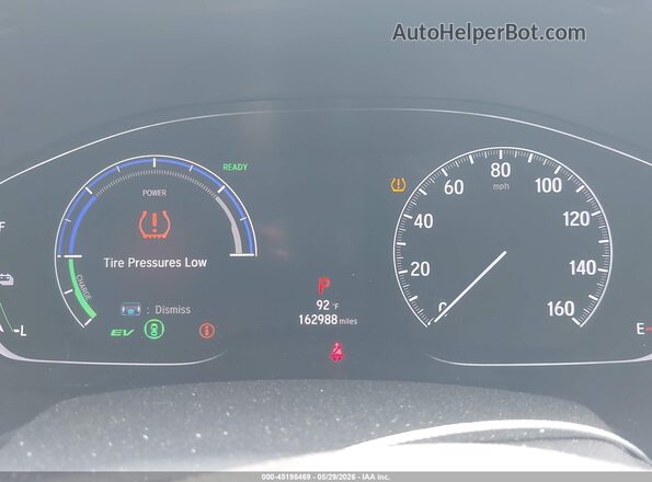 1HGCV3F57KA001289 2019 HONDA ACCORD HYBRID Черный 
