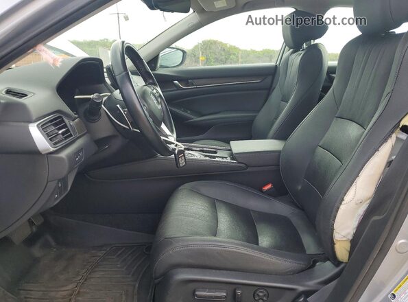 1HGCV3F57MA001571 2021 HONDA ACCORD Серебряный Вид салона спереди