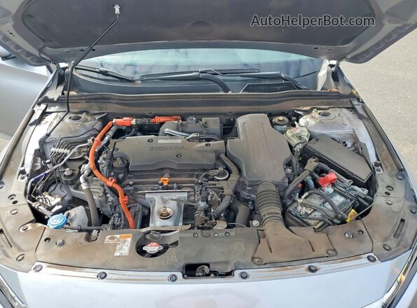 1HGCV3F57MA001571 2021 HONDA ACCORD Серебряный Вид задней части салона
