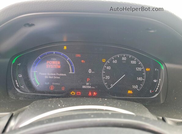 1HGCV3F57MA001571 2021 HONDA ACCORD Серебряный Вид щитка приборов
