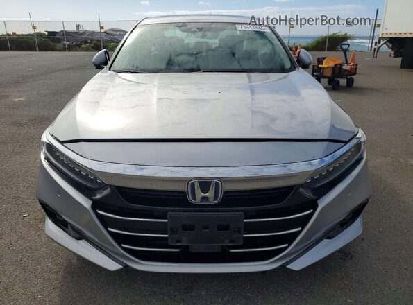 1HGCV3F57MA001571 2021 HONDA ACCORD Серебряный Вид спереди