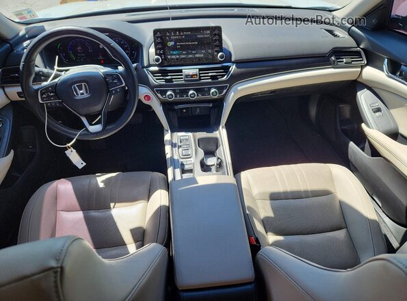 1HGCV3F59KA009829 2019 HONDA ACCORD White Вид панелі приладів