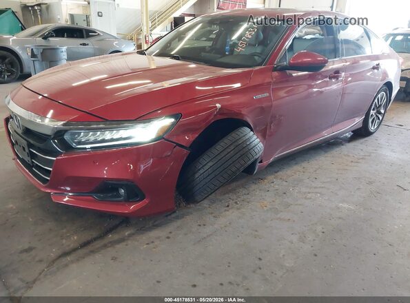 1HGCV3F59MA022275 2021 HONDA ACCORD Красный Вид спереди
