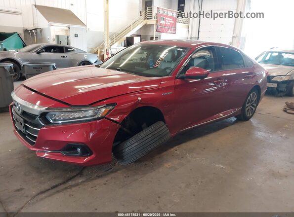 1HGCV3F59MA022275 2021 HONDA ACCORD Красный Передняя левая четверть