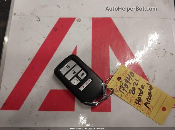 1HGCV3F59MA022275 2021 HONDA ACCORD Красный Вид панели приборов