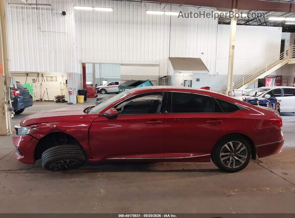 1HGCV3F59MA022275 2021 HONDA ACCORD Красный Панорамный вид салона 360°