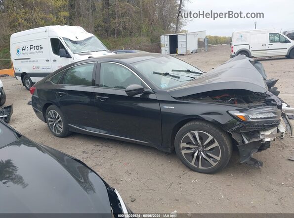 1HGCV3F5XNA015918 2022 HONDA ACCORD HYBRID Black Widok wnętrza 360 stopni