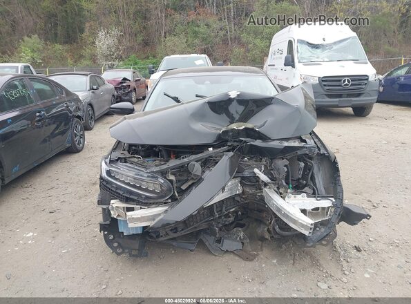 1HGCV3F5XNA015918 2022 HONDA ACCORD HYBRID Black Widok wnętrza z tyłu