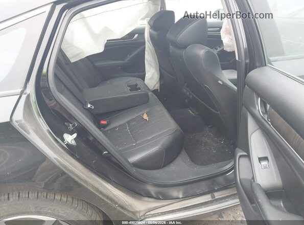 1HGCV3F5XNA015918 2022 HONDA ACCORD HYBRID Black Widok naklejki z numerem VIN