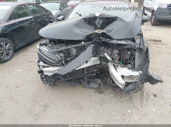 1HGCV3F5XNA015918 2022 HONDA ACCORD HYBRID Black Widok z przodu