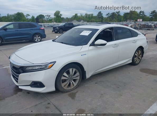 1HGCV3F90NA005207 2022 HONDA ACCORD White წინა მარცხენა ხედი სამი მეოთხედიდან
