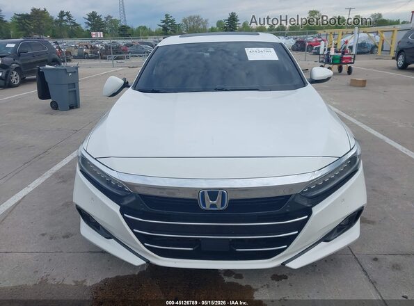 1HGCV3F90NA005207 2022 HONDA ACCORD White ხელსაწყოთა პანელის ხედი