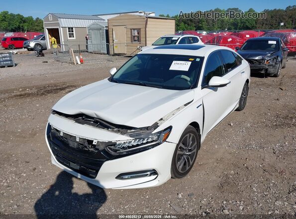 1HGCV3F91JA016937 2018 HONDA ACCORD White Widok z przodu