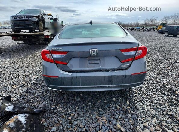 1HGCV3F92LA010776 2020 HONDA ACCORD Gray Widok z tyłu