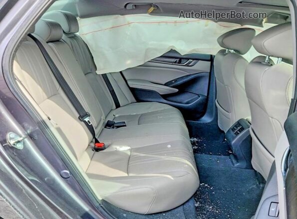 1HGCV3F92LA010776 2020 HONDA ACCORD Gray Widok tylnych siedzeń