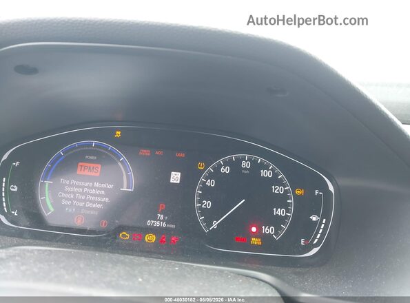 1HGCV3F94JA012428 2018 HONDA ACCORD HYBRID Gray 