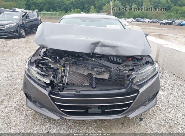 1HGCV3F95MA004472 2021 HONDA ACCORD Gray Սալոնի հետևի տեսք