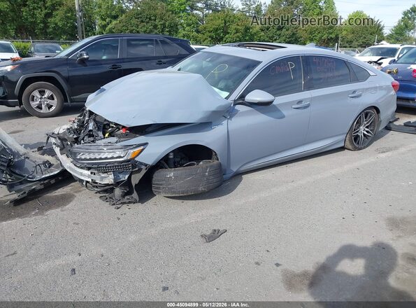 1HGCV3F96NA006779 2022 HONDA ACCORD Gray Front left