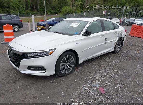 1HGCV3F97KA002719 2019 HONDA ACCORD HYBRID White Передня ліва чверть