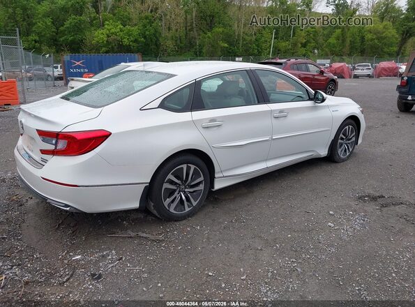 1HGCV3F97KA002719 2019 HONDA ACCORD HYBRID White Задня права чверть