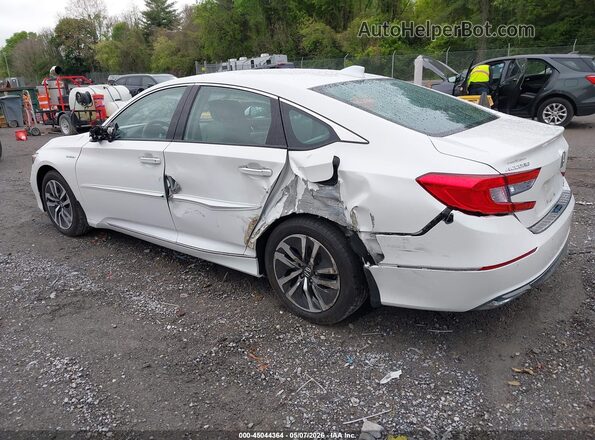 1HGCV3F97KA002719 2019 HONDA ACCORD HYBRID White Задня ліва чверть