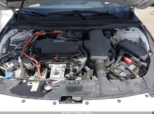 1HGCV3F97KA011467 2019 HONDA ACCORD White Rear view