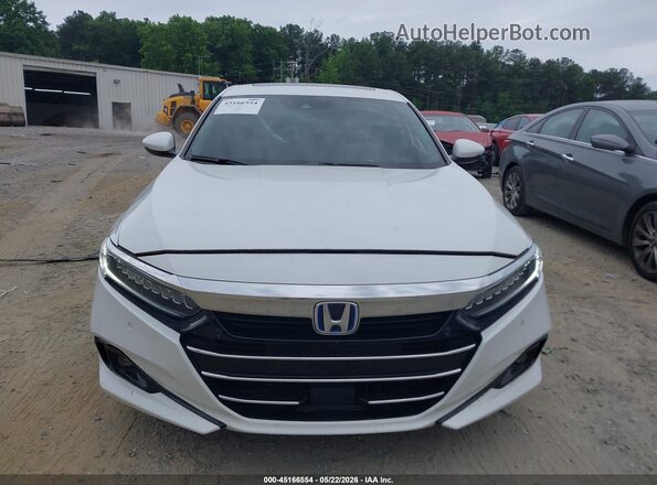 1HGCV3F97NA036745 2022 HONDA ACCORD HYBRID White ხელსაწყოთა პანელის ხედი