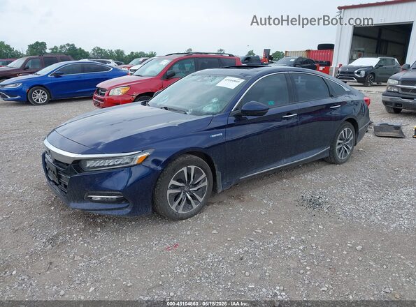 1HGCV3F98KA010795 2019 HONDA ACCORD Dark Blue Vista tres cuartos delantera izquierda