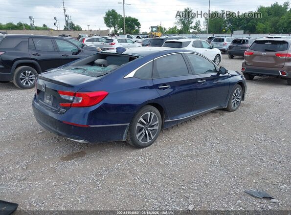 1HGCV3F98KA010795 2019 HONDA ACCORD Dark Blue Trasero derecho