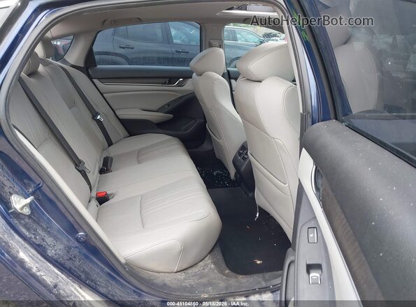 1HGCV3F98KA010795 2019 HONDA ACCORD Dark Blue Vista de la etiqueta del VIN