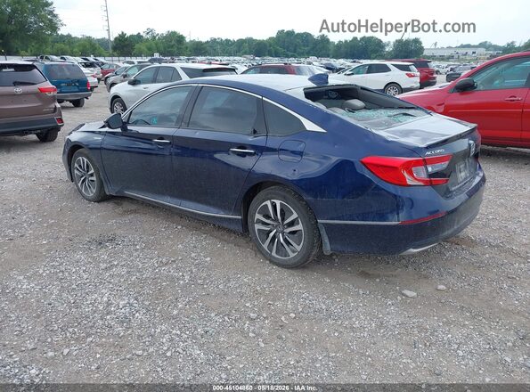 1HGCV3F98KA010795 2019 HONDA ACCORD Dark Blue Trasero izquierdo